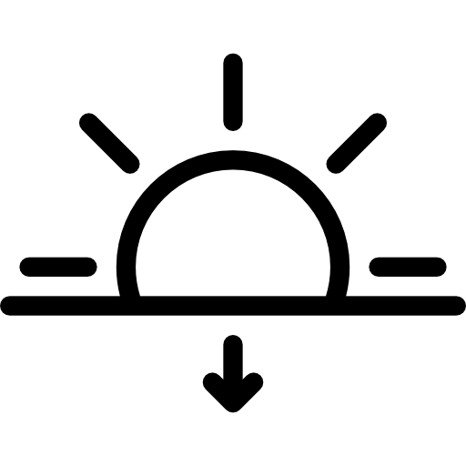 Sun Set Icon